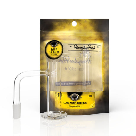 LONG NECK BEEHIVE QUARTZ BANGER - 90° DEGREE | YL